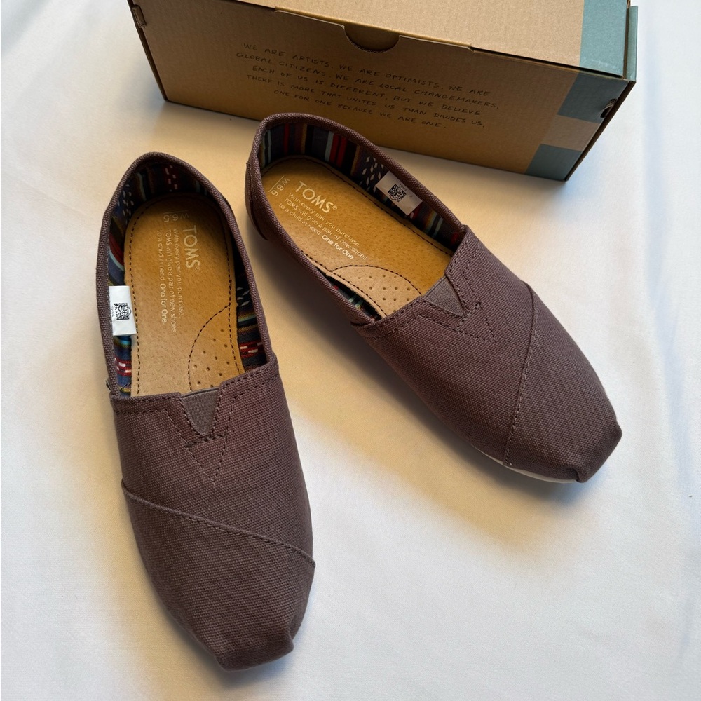 TOMS Women’s Ash Canvas Slip-Ons